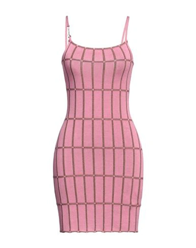 Jacquemus Woman Mini Dress Pink Size 2 Viscose, Polyamide, Elastane
