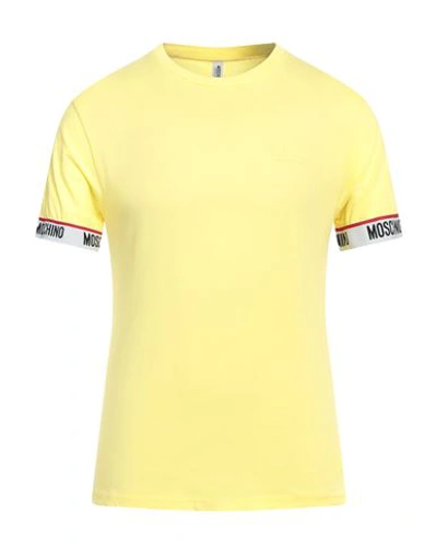 Moschino Man T-shirt Yellow Size L Cotton