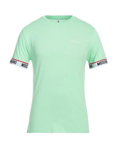 Moschino Man T-shirt Light Green Size L Cotton In Green
