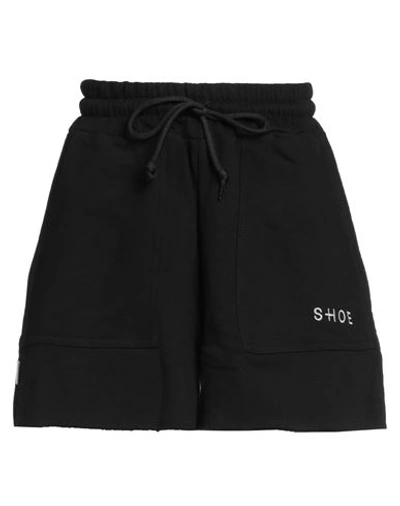 Shoe® Shoe Woman Shorts & Bermuda Shorts Black Size Xl Cotton
