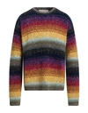 Marni Stripe-pattern Knit Jumper In Blue