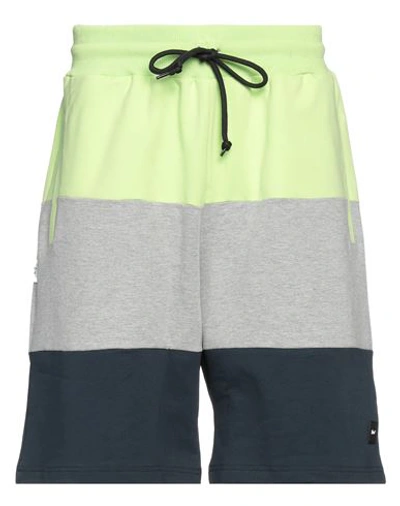 Shoe® Shoe Man Shorts & Bermuda Shorts Lime Green Size M Cotton, Elastane