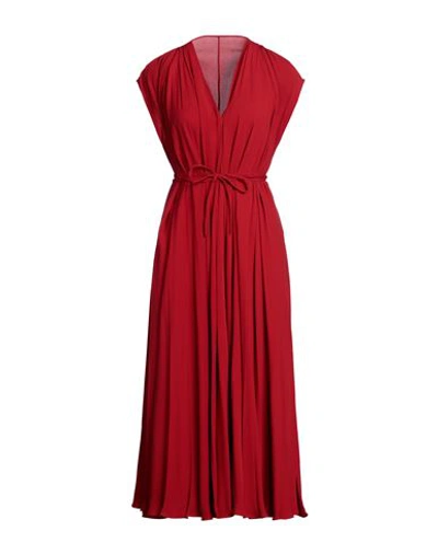 Valentino Garavani Woman Midi Dress Red Size 12 Silk