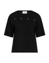 Shoe® Shoe Woman T-shirt Black Size Xl Cotton