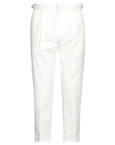 Paolo Pecora Man Pants Off White Size 30 Cotton, Elastane