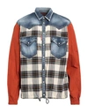 Dsquared2 Man Shirt Beige Size 42 Cotton, Elastane, Polyester In Beige