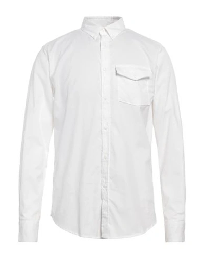 Hand Picked Man Shirt White Size L Cotton