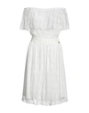 Blugirl Blumarine Woman Midi Dress White Size 10 Polyamide