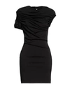 Christopher Kane Woman Mini Dress Black Size 10 Polyester, Elastane In Black