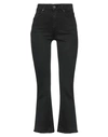 Soallure Woman Jeans Black Size 2 Cotton, Elastane