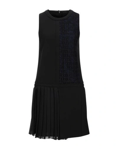 Byblos Woman Mini Dress Black Size 4 Polyester, Viscose, Elastane, Acetate, Silk