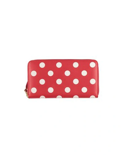 Comme Des Garçons Woman Wallet Red Size - Bovine Leather