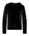 JIL SANDER JIL SANDER MAN SWEATSHIRT BLACK SIZE 40 VISCOSE, VIRGIN WOOL, POLYAMIDE, ELASTANE