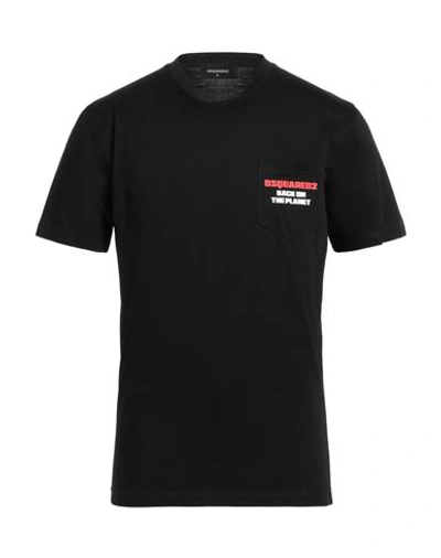 Dsquared2 Man T-shirt Black Size 3xl Cotton
