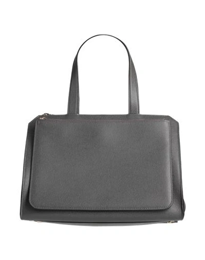 Valextra Woman Handbag Steel Grey Size - Calfskin In Grey