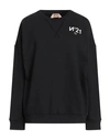 N°21 Woman Sweatshirt Black Size 8 Cotton