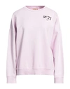 N°21 Woman Sweatshirt White Size 10 Cotton In Pink