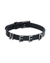 Valentino Garavani Man Bracelet Black Size - Soft Leather