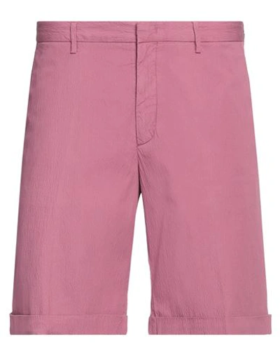 Z Zegna Man Shorts & Bermuda Shorts Magenta Size 40 Cotton, Elastane