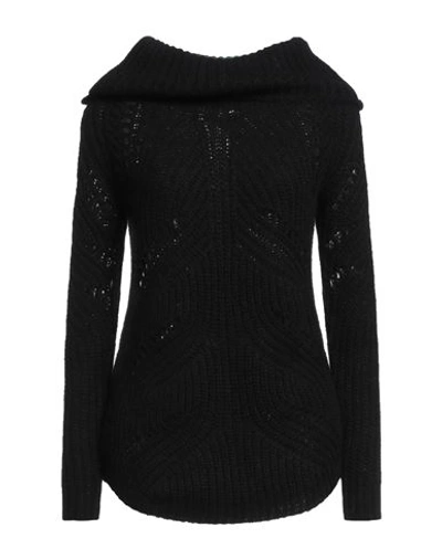 Vicolo Trivelli Woman Turtleneck Black Size Xs Alpaca Wool, Acrylic, Polyamide, Polyester
