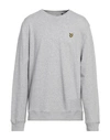 Lyle & Scott Man Sweatshirt Light Grey Size Xl Organic Cotton