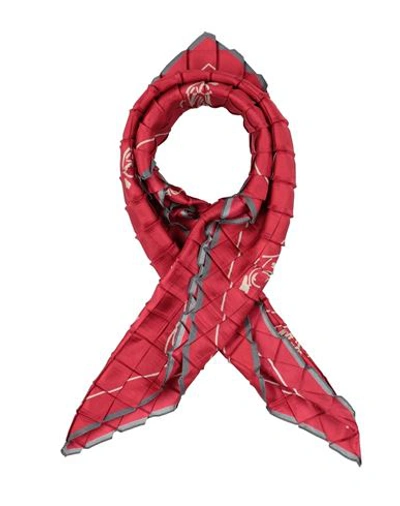 Giorgio Armani Woman Scarf Brick Red Size - Silk