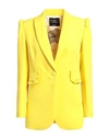 Cristinaeffe Woman Blazer Yellow Size 2 Polyester, Elastane