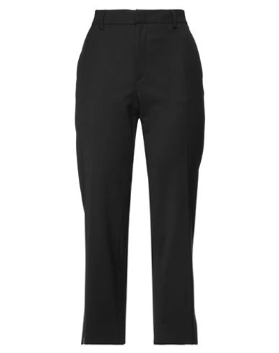 N°21 Woman Pants Black Size 4 Polyester, Wool, Elastane In Black