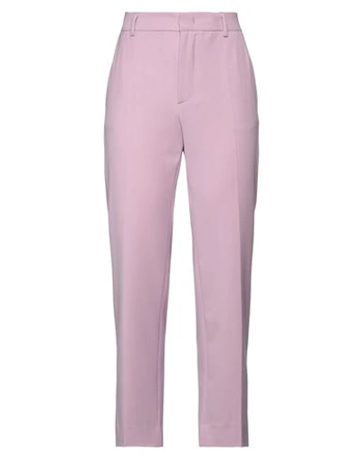 N°21 Woman Pants Lilac Size 4 Polyester, Wool, Elastane In Purple