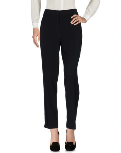 Paola Rossini Woman Pants Midnight Blue Size 4 Polyester, Viscose, Wool, Elastane