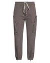 Rick Owens Man Pants Steel Grey Size 34 Cotton