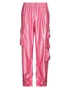 Khrisjoy Man Pants Fuchsia Size 1 Polyester In Pink