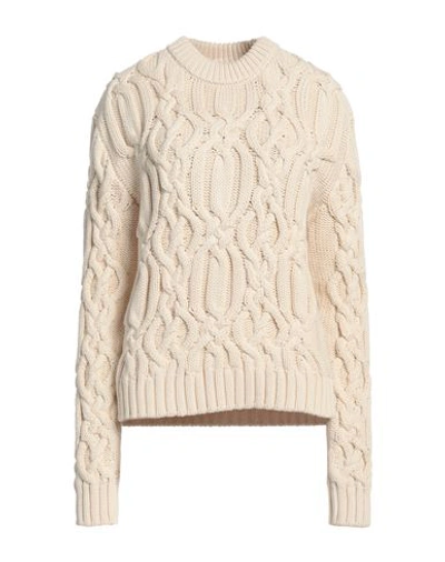 Sportmax Woman Sweater Beige Size Xl Cotton, Polyamide