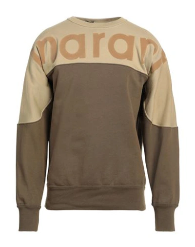 Isabel Marant Man Sweatshirt Military Green Size Xs Cotton, Polyester, Polyamide