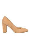 The Seller Woman Pumps Camel Size 9 Soft Leather In Beige