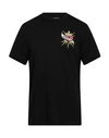 Roberto Cavalli Man T-shirt Black Size Xxl Cotton