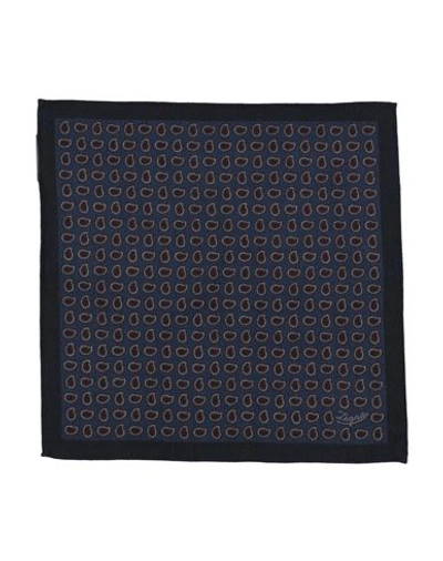 Zegna Man Scarf Midnight Blue Size - Wool