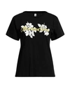 Moschino Woman T-shirt Black Size Xl Cotton