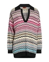 Missoni Woman Sweater Black Size M Cotton, Viscose, Polyamide