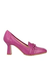 Chiarini Bologna Woman Loafers Mauve Size 7 Soft Leather In Purple