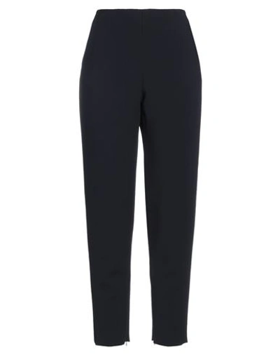 Giorgio Armani Wool Crepe Pants In Black