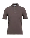 Gran Sasso Man Polo Shirt Cocoa Size 36 Cotton In Brown