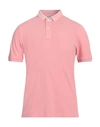 Gran Sasso Man Polo Shirt Magenta Size 40 Cotton In Pink