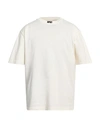 Heron Preston Man T-shirt Ivory Size L Cotton, Polyester In White