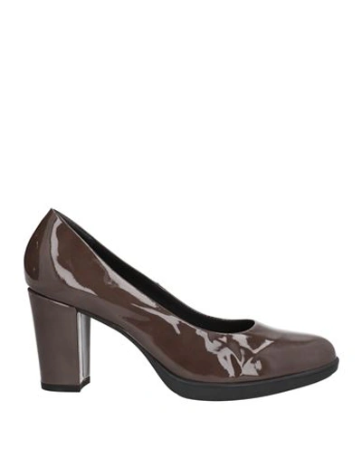 The Flexx Woman Pumps Dark Brown Size 8.5 Soft Leather