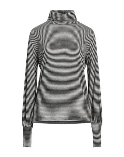 Floor Woman Turtleneck Grey Size L Cotton