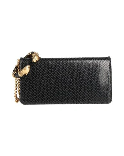 Roberto Cavalli Woman Handbag Black Size - Bovine Leather