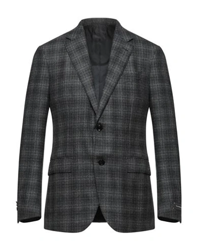 Zegna Man Suit Jacket Steel Grey Size 46 Wool