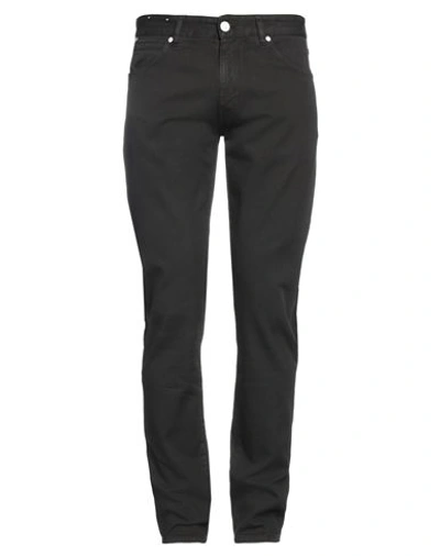 Pt Torino Man Pants Black Size 38 Cotton, Elastane In Black