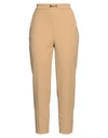 Elisabetta Franchi Woman Pants Sand Size 8 Polyester, Elastane In Beige